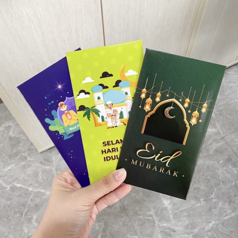 

Amplop Lebaran / Angpao Idul Fitri / Amplop Motif Eid Mubarak 2021