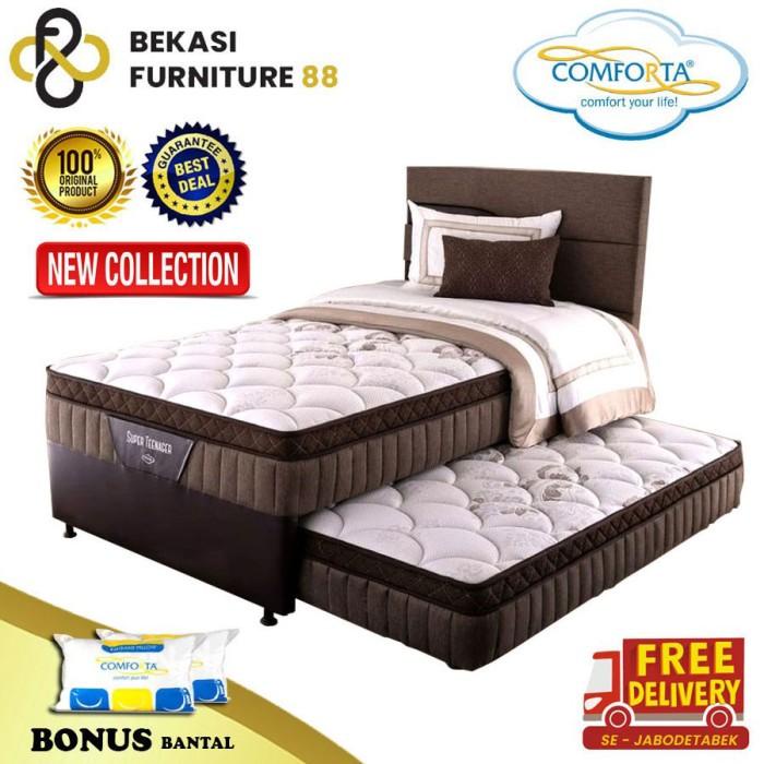 Kasur | Comforta Kasur Springbed 2 In 1 ( Super Teenager) Full Set