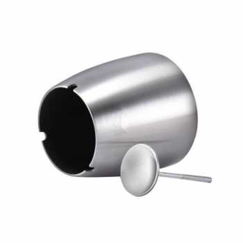 Asbak Rokok Anti Angin Cylinder Stainless Steel / Asbak Rokok Anti Angin Cylinder Stainless Stee Bagus Murah Berkualitas Tahan Karat Murah Unik Elegan  / wadah rokok Asbak Rokok Anti Cylinder Stainless Steel Anti Angin / Asbak Tempat Abu Rokok