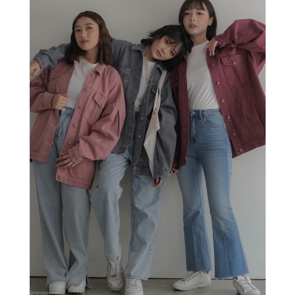 coloured denim
