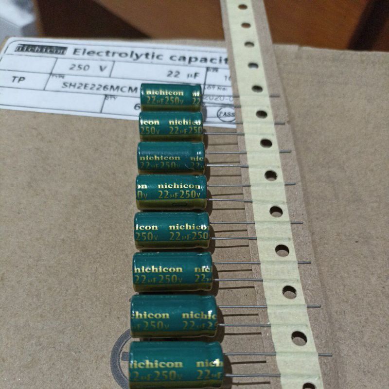 ELCO 22UF 250V ROL/RENTENG NICHICON