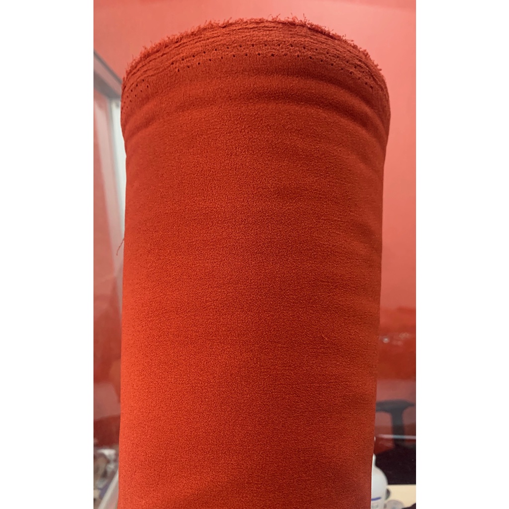 Kain DIAMOND CREPE / DIAMOND GEORGETTE murah-MERAH BATA