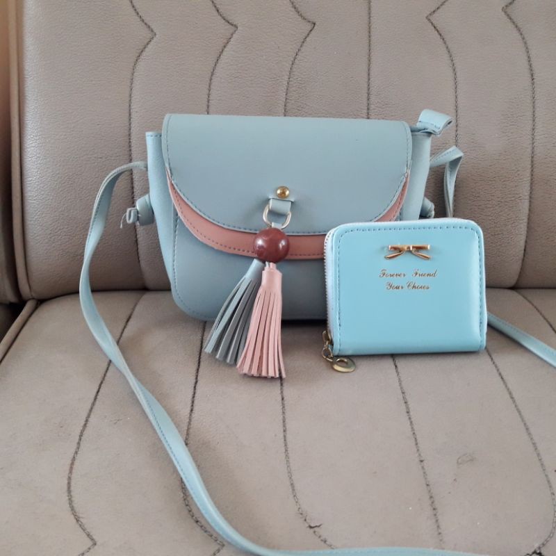 Slingbag tas wanita bundling dompet serba 50ribu