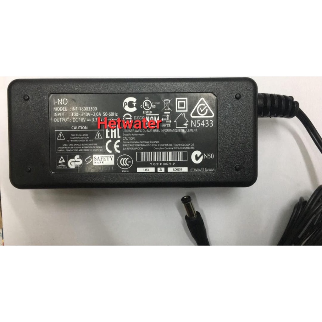 Adaptor 18V 3A / 18Volt 3A