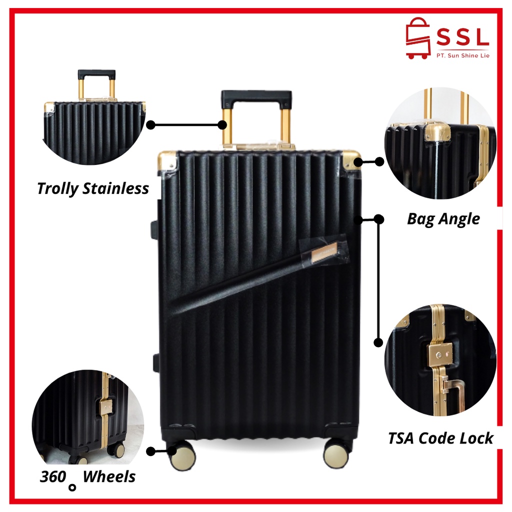 Koper 20 Inch / Koper Cabin / Koper Premium / Koper Import / Aluminium Frame / TSA Lock / Koper Seville T089 Series