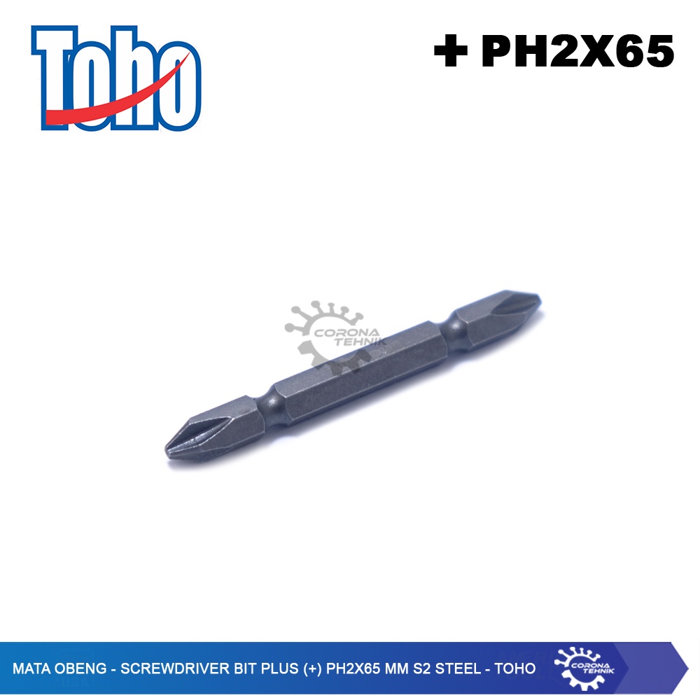 Toho - Mata Obeng - Screwdriver Bit Plus (+) PH2x65 mm S2 Steel