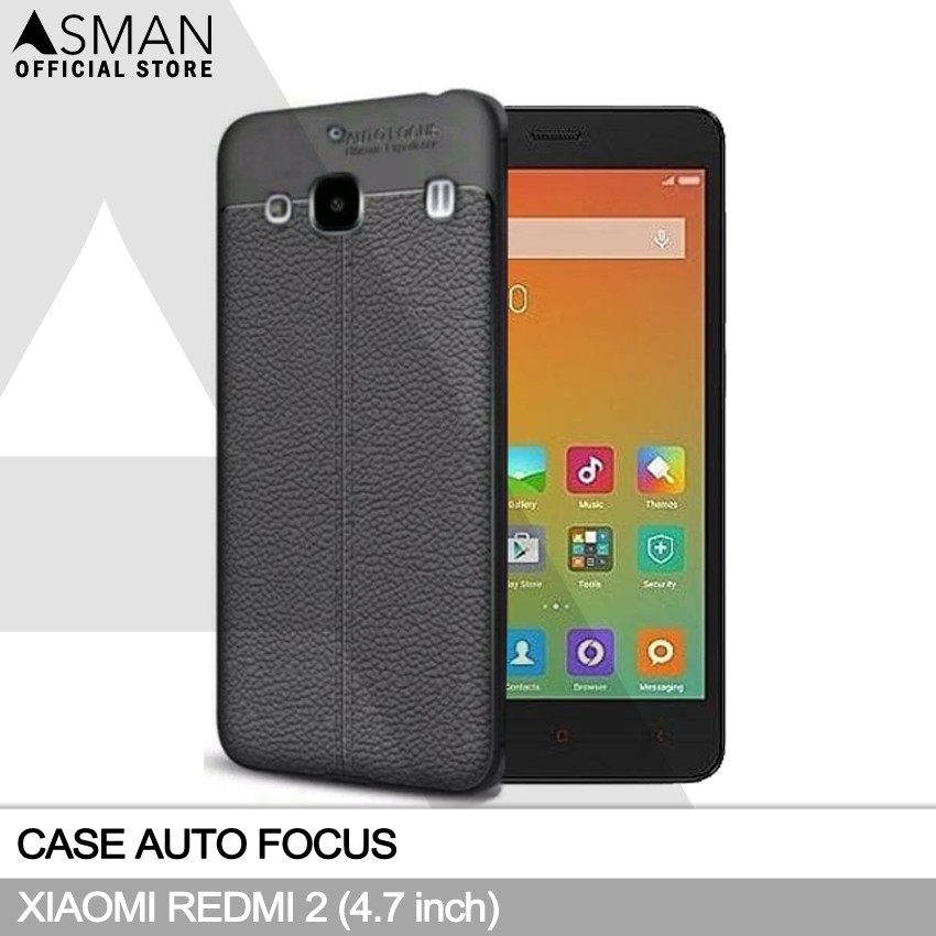 Auto Focus Xiaomi Redmi 2 (4.7&quot;) | Soft Case Leather Premium - Hitam