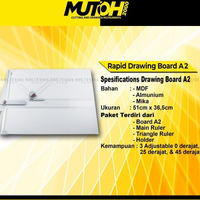 

ALAT MELUKIS MEJA GAMBAR A2, DRAWING BOARD A2 FREE ROTRING MECHANICAL PENCIL ALAT MENGGAMBAR