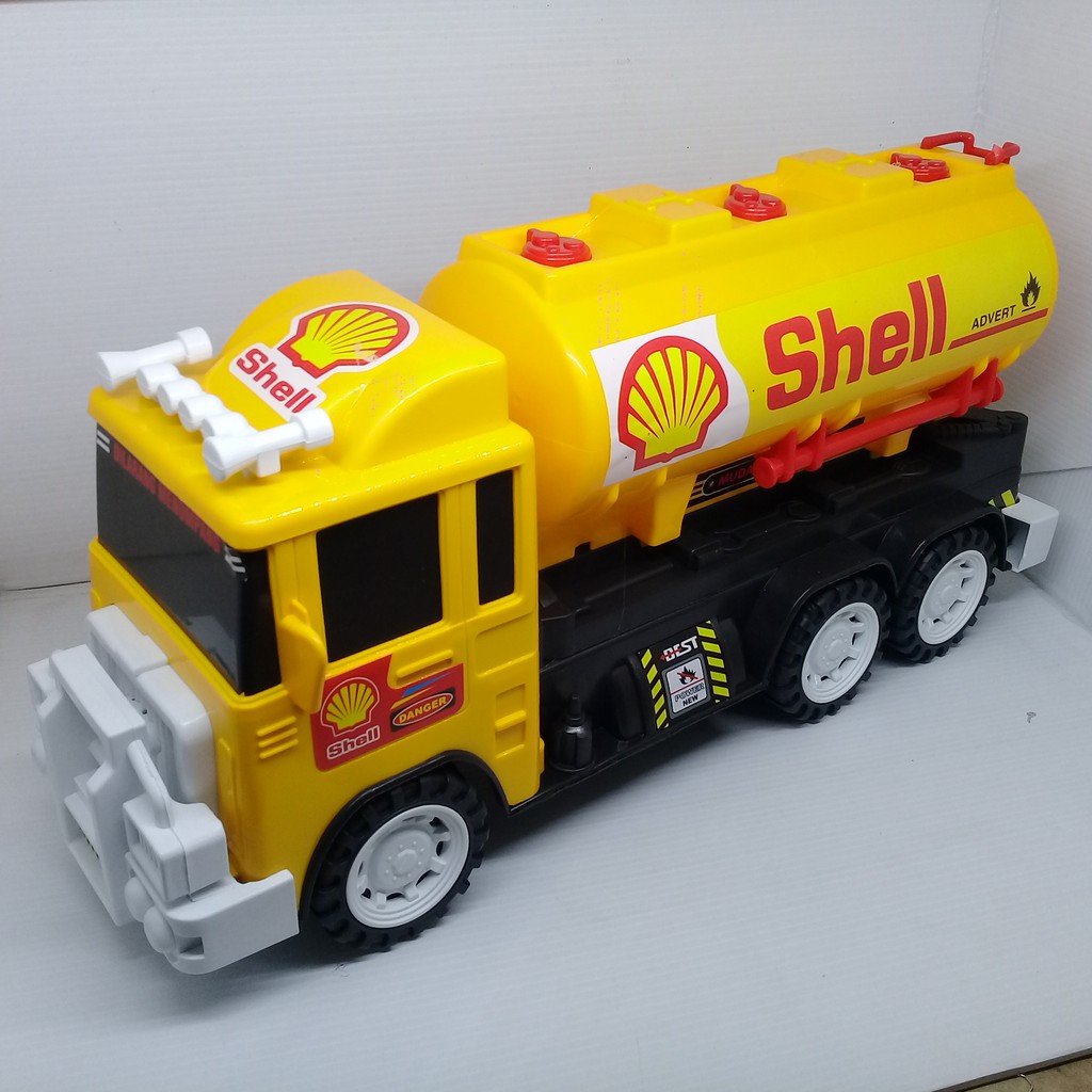 mainan_mu/ mainan anak laki laki Truk Tangki Minyak Shell / Pertamina P.35 cm x L.10 cm/ mobil-mobil
