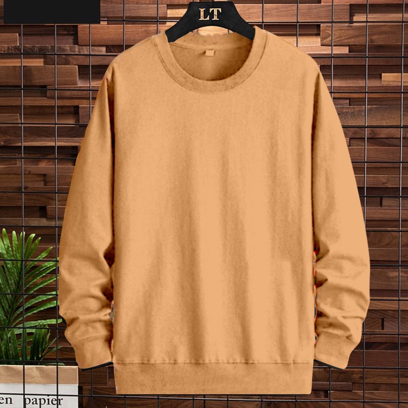 ASY SWEATER POLOS BAHAN FLECE  BERKUALITAS TERBAIK II BISA UNISEX