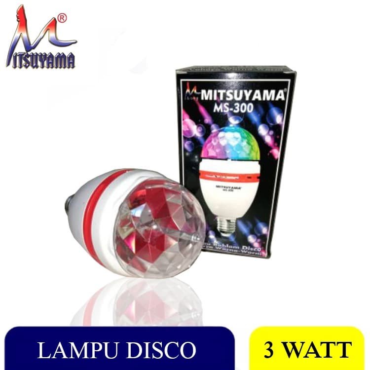 COD Lampu Bohlam LED Disco Warna Warni Mitsuyama MS-300 / LAMPU HIAS MS-300 / LAMPU DJ MITSUYAMA MS-300