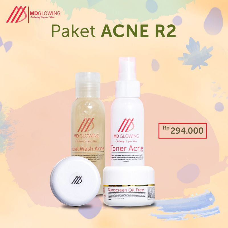 Paket Acne R2 Non Serum By MDGlowing MD Glowing Skin