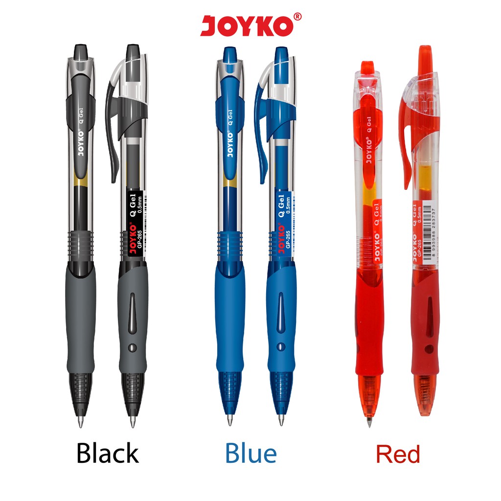 

Gel Pen Pulpen Pena Joyko GP-265 Q Gel 0.5 mm hitam (1 Pcs)
