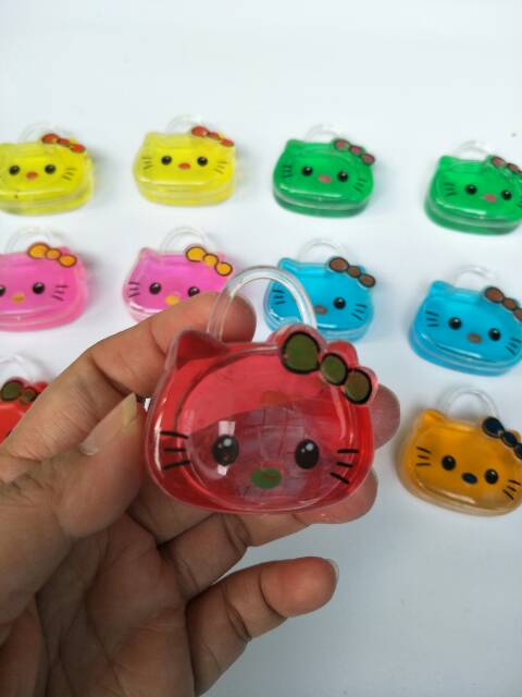 Slime Hello Kitty / Nanas Rainbow Mini Lucu Murah