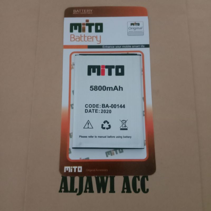 Baterai Batere Battery Mito W1 2019 BA-00144 Original Battery