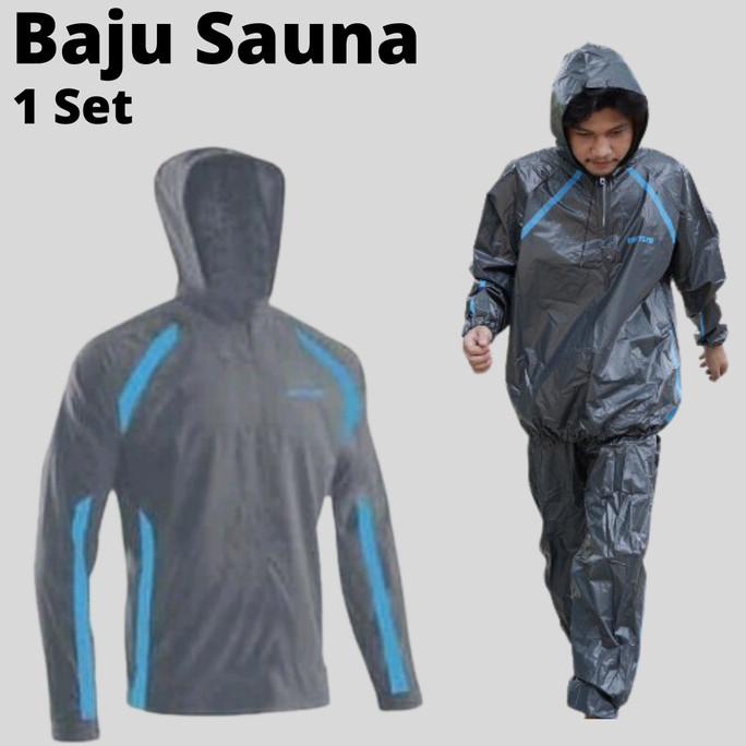 Jaket Sauna Pria Wanita Jumbo Baju Pakaian Fitness Olahraga Lari