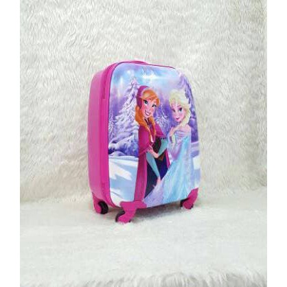 "Tas Koper Travel Anak Fiber Frozen 4Roda"