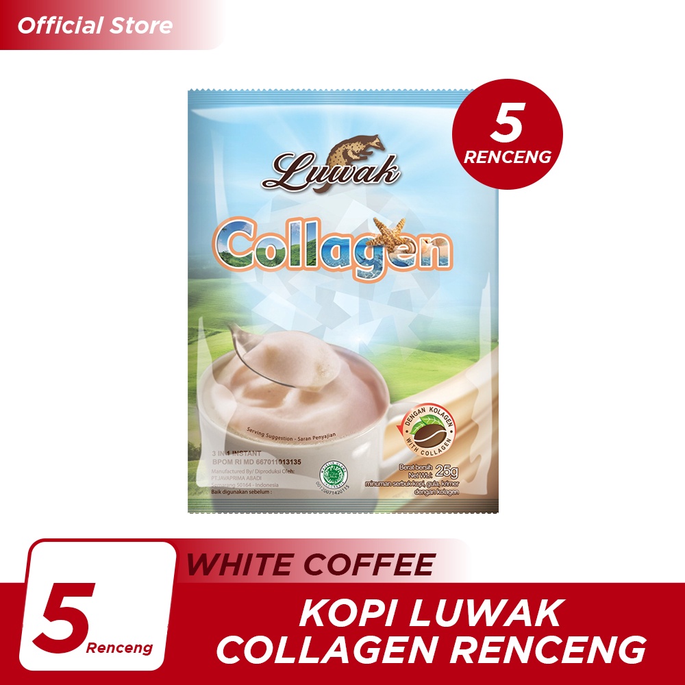 

Kopi Luwak Collagen Renceng 10x25gr - 5 Pcs