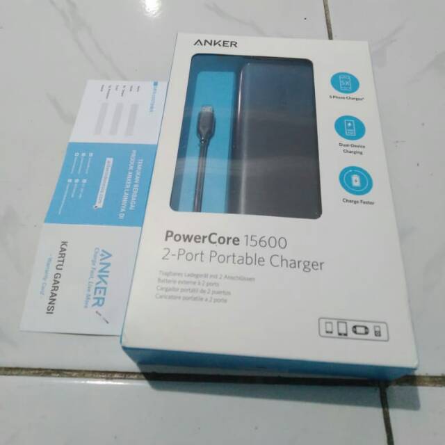 Powerbank anker powercore 15600mah