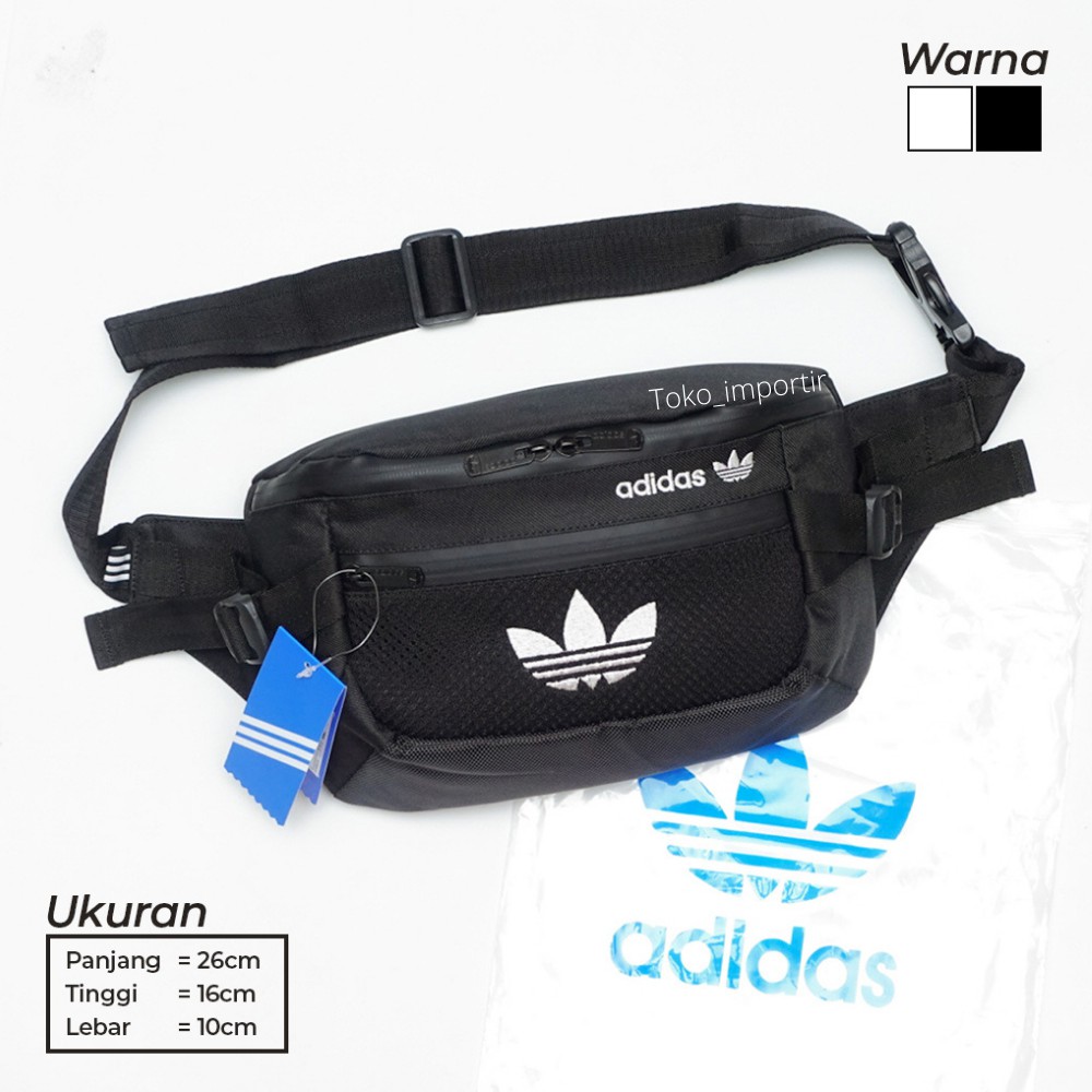 Waistbag Adidas Pria Import Mirror ORI Tas Selempang Pria