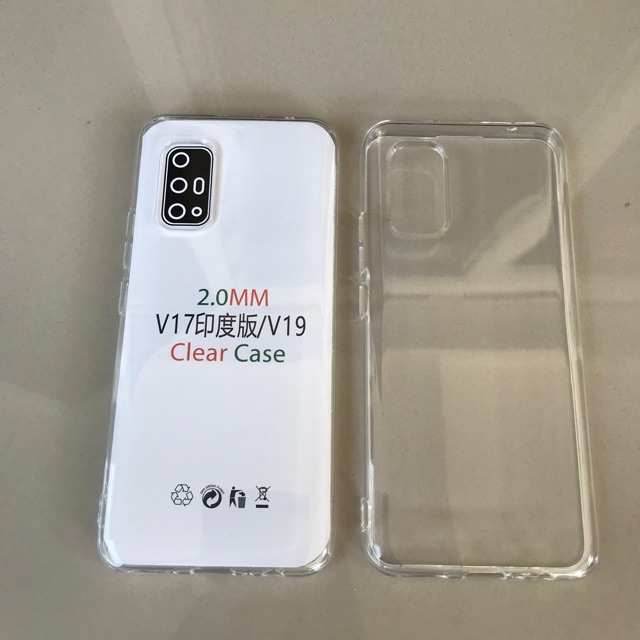 C/C- CASING Jelly Case Vivo V19 Transfaran Bening / Bahan Tebal Anti Jamur