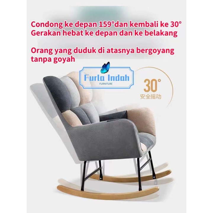 kursi goyang kursi santai kursi malas TYPE W8#