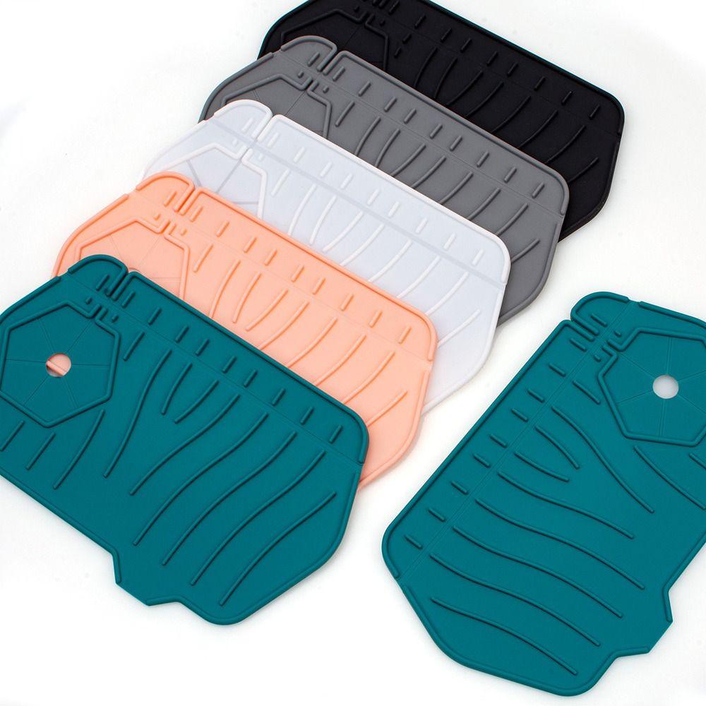 Piring Sabun Nanas Silikon Dengan Saluran Air Built-in Sikat Bibir Spons Botol Organizer Nampan Wastafel