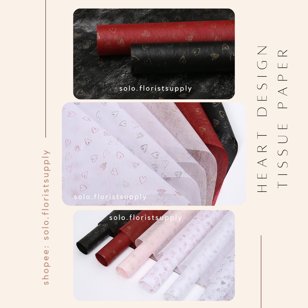 

TISSUE PAPER MOTIF HEART DESIGN LINE ART LOVE PATTERN NON WOVEN PAPER KOREAN TISSUE PAPER FLOWER WRAPPING PREMIUM NONWOVEN NON WOVEN KERTAS BUKET TEBAL PEMBUNGKUS BUNGA WATERPROOF WRAPPING GIFT BUKET BUNGA KERING BUNGA SABUN BOUQUET WISUDA KERTAS KADO