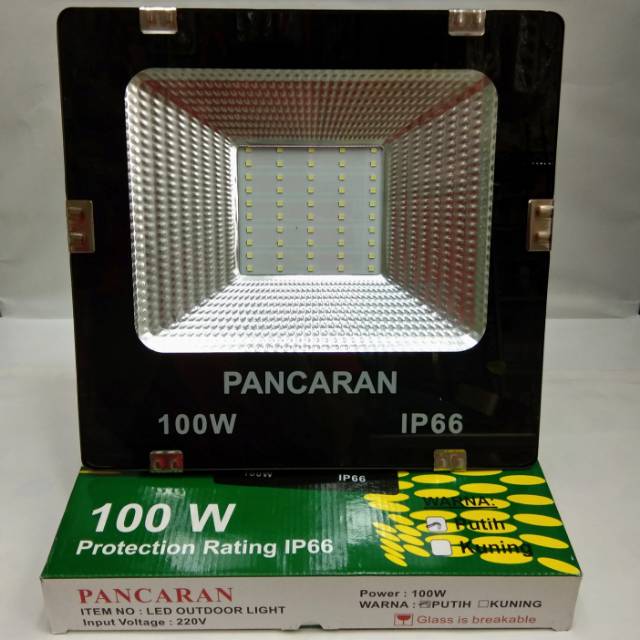 Lampu Sorot LED / Floodlight / Lampu Tembak LED Pancaran 100 Watt (Cool Daylight)