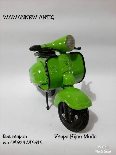 COD Diecast Miniatur Vespa Murah Cocok Untuk Buat Koleksi dan Kado