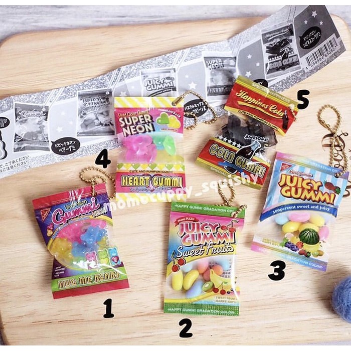 SQUISHY LICENSED mini gummi2 BC gatchapon by jdream (100% ORI JAPAN)