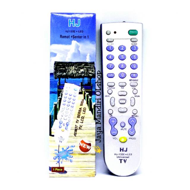 Remot TV Universal / Remote Multi Fungsi  TV Tabung / HJ 133E+LED