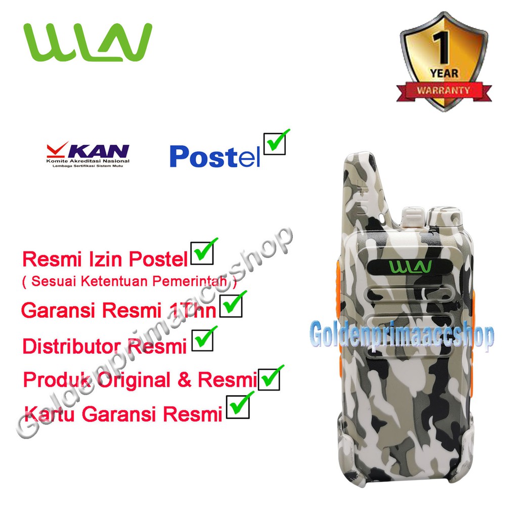 Walkie Talkie HT WLN Two-Way Radio KD - C1 (isi 2pcs) - Loreng Desert white camo