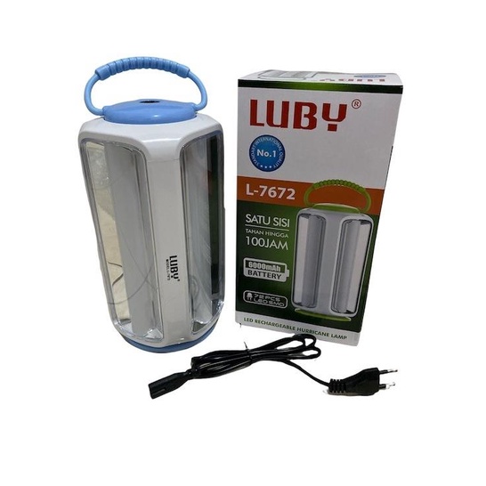 Luby Lampu Emergency 4 Sisi 72 SMD LED L-7672 Lampu Putih
