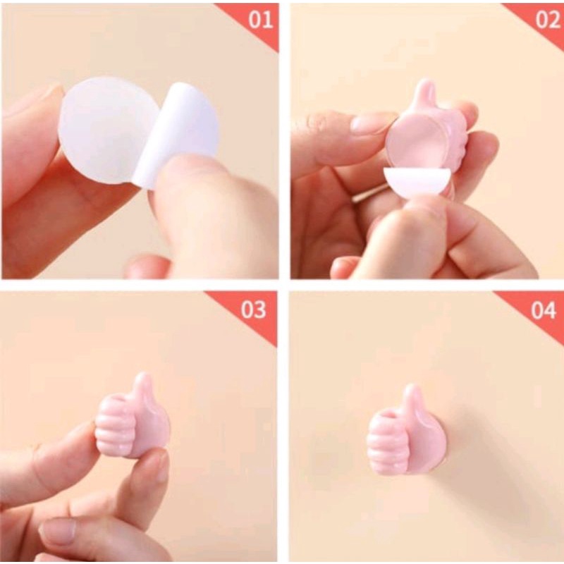 GANTUNGAN MINI LUCU BENTUK JEMPOL UNTUK KUNCI KABEL DLL HANGER