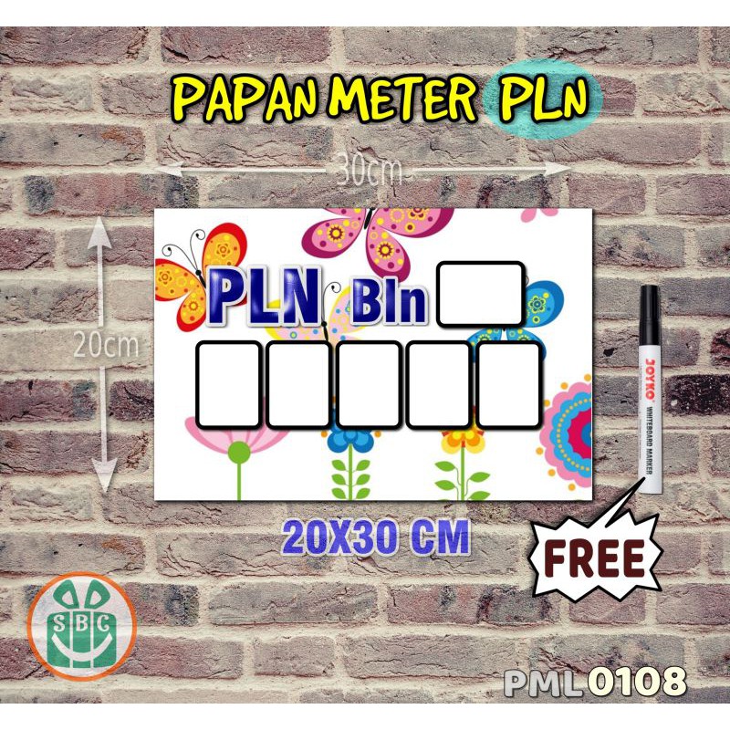 

Stokastik Papan Meter Listrik PLN PAM motif Unik - Floral 08
