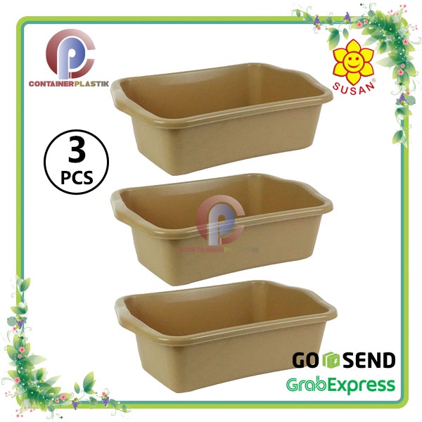 Baskom Plastik - Litter Box - Bak Pasir Kucing - Waskom Doraemon 03 (3 PCS) - SUSAN