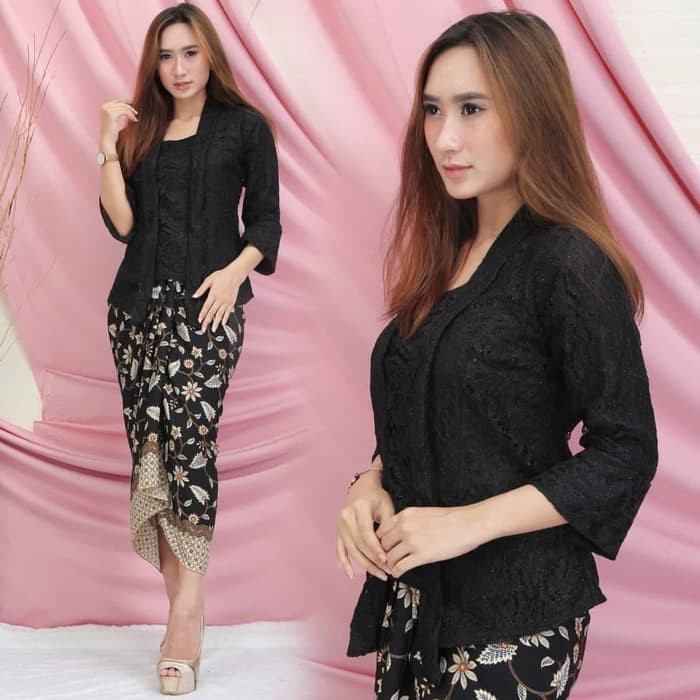 Set Kebaya Brokat Kutu Baru  Setelan Kebaya Brokat Kutubaru 7/8