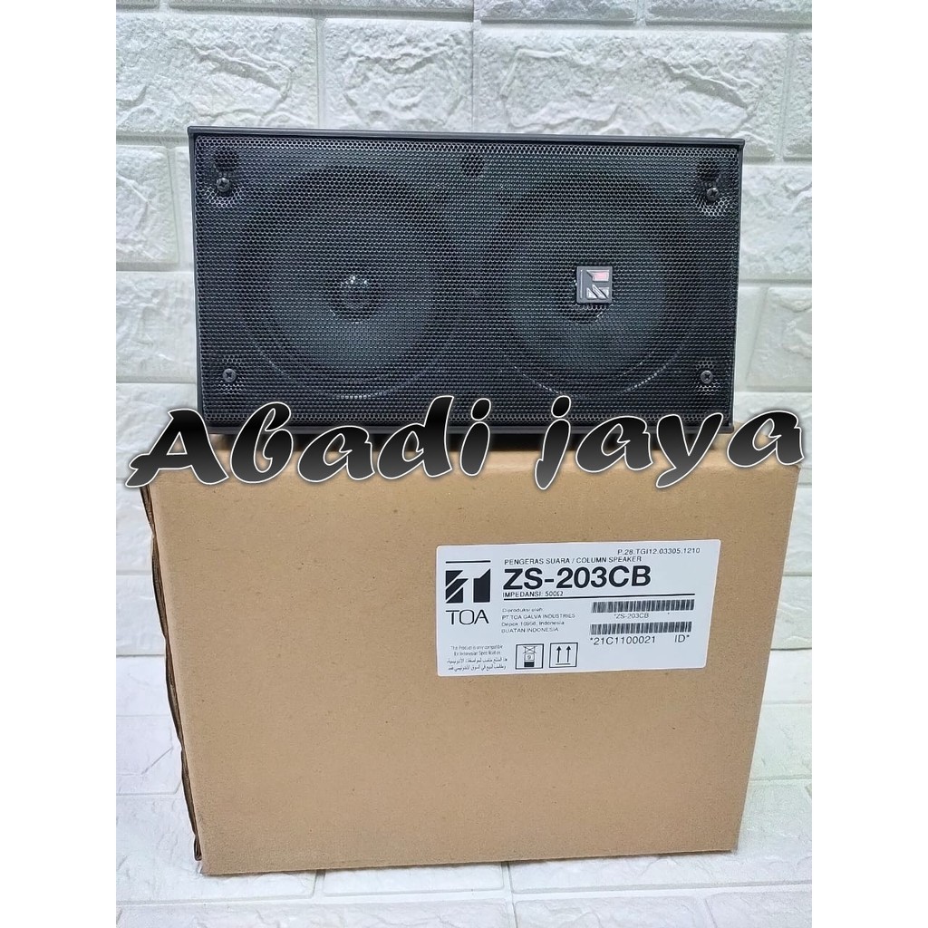 Speaker Colum TOA zs 203 cb zs 203cb zs 203 cb Original 4 inch 2X 1 pcs