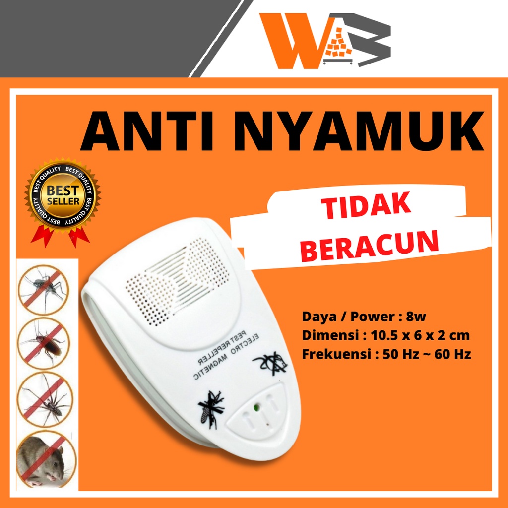 COD Alat Anti Nyamuk Alat Pengusir Nyamuk Serangga Bug Scare Ultrasonic Rat Pest Control Repeller / Anti Nyamuk