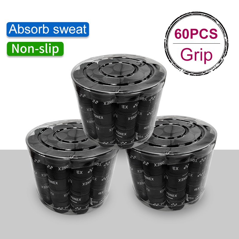 YY/TANLE 60/30/10pcs hand glue grip Aksesori raket bulutangkis Sixty Tongkat Pancing Penyerap Kering
