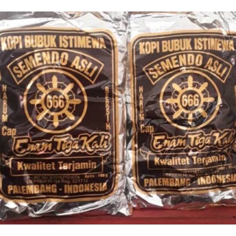 

1 BAL KOPI BUBUK SEMENDO ASLI 666 190gr