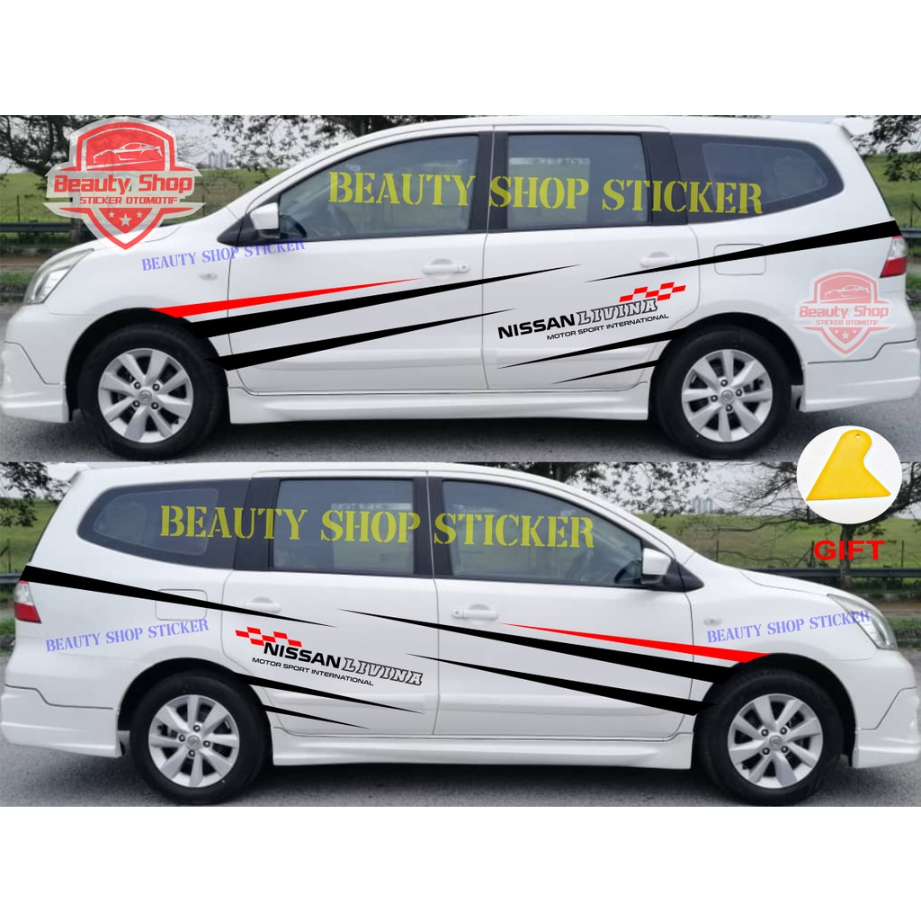 sticker stiker mobil livina sticker grand livina list stripe mobil nissan