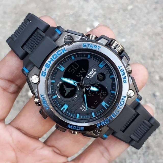 Ready 7 warna Jam Tangan Casio G-Shock GST 8600 Gshock metal Dualtime Digital Analog Rantai mikad