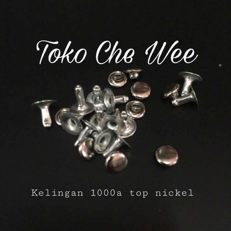 Paku centang 6mm kelingan 1000a top nickel rivet (100 set)