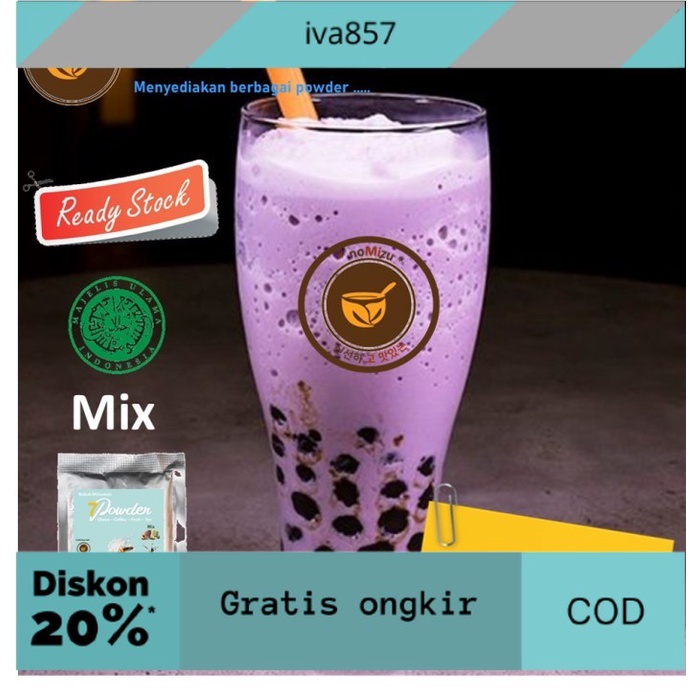 

PROMO Bubuk Minuman Taro Mix 1kg - Serbuk Rasa Taro Boba Powder Drink 1kg GRATIS ONGKIR