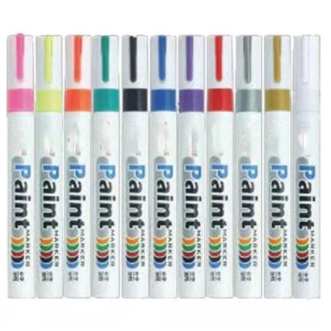 Spidol Ban TOYO Permanent Paint Marker Pen Cat Pulpen Warna Ban Mobil Motor Permanent Waterproof