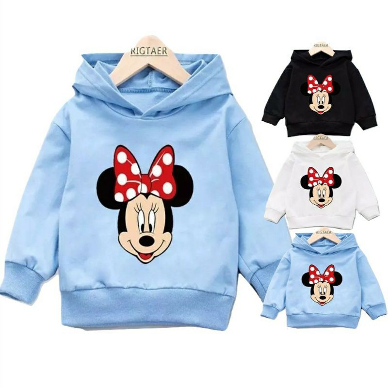 [BC] Hoodie Jaket Sweater Anak Mini Mouse Lucu Kekinian Unisex Cewe Cowok