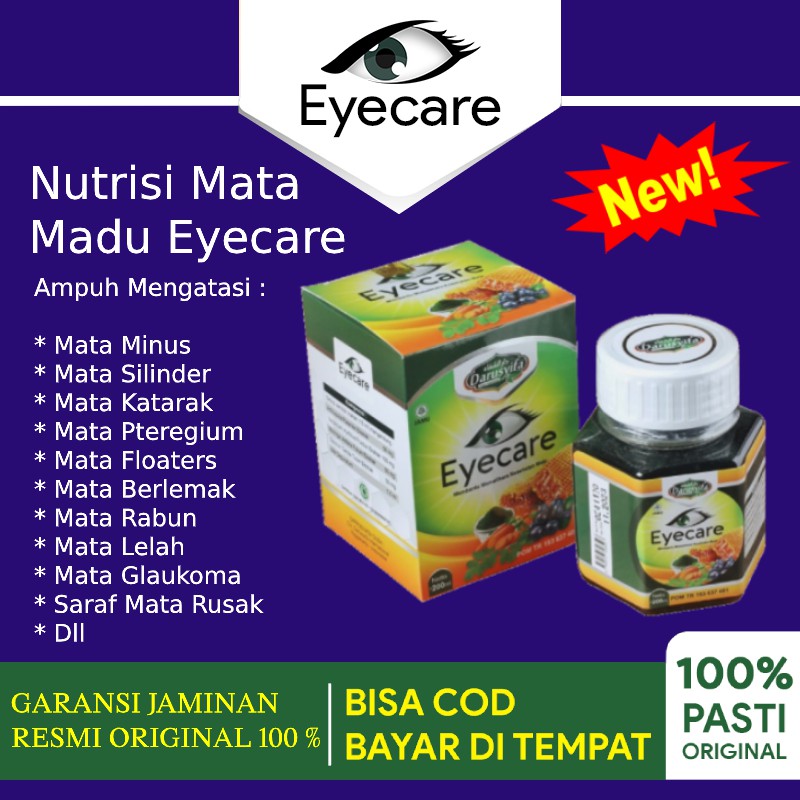 Obat Mata Retina Lepas - Obat Ablasio Retina - Obat Ablasi Retina Herbal Eyecare Eye Care Madu Alami