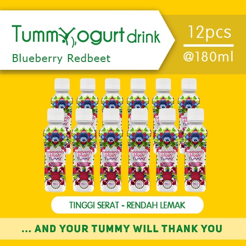 

Yogurt Heavenly Blush Tummy Drink Blueberry Redbeet [12 x 180 ml]